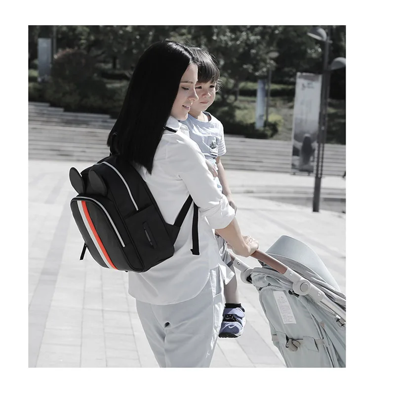 Дисней детские пеленки сумка Мода мумия Материнство USB Отопление подгузник