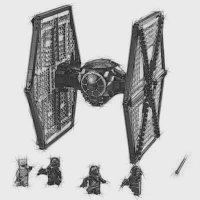 Fit Star Series Wars 75211, имперские фигурки истребителя галстука, 75101, сделай сам, развивающие строительные блоки, игрушки для детей, подарки, Bela 10900