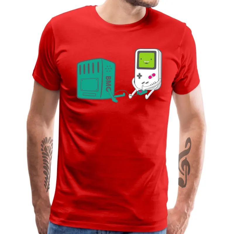 Bmo игровая футболка крутая для парней время приключений короткий рукав мужская