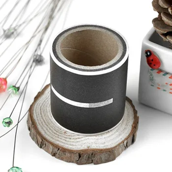 

Road Track Pattern office tape Hand Book Washi Tape DIY Minimalist Black White Textured Decorative Adhesive Tape School Supplies