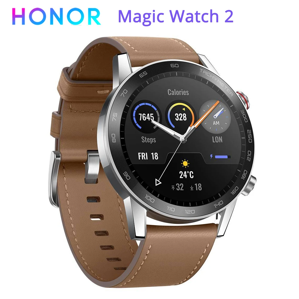 

Original Global Version Honor Magic 2 Smart Watch 46MM 1.39" AMOLED Always-on Display 14-Day Battery 5ATM Waterproof GPS Watch