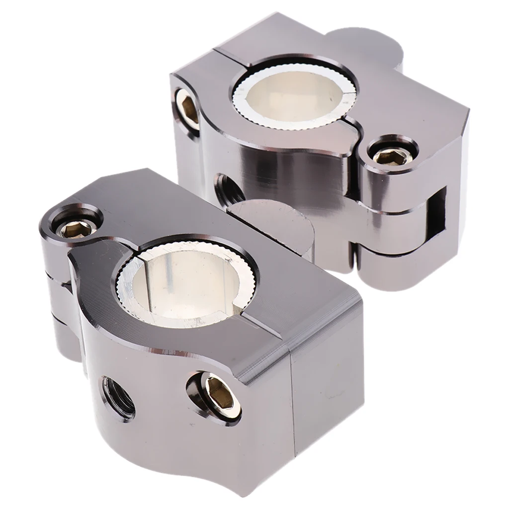 Motorbike Handlebar Risers Universal Motorcycle Handlebars Fit for 22mm - 28mm Aluminium Alloy Durable Bars Clamp