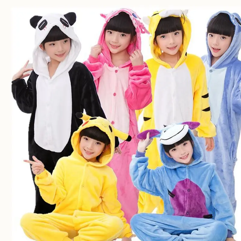 

Kids Boy Girl Halloween Homecoming Party Costume Animal Anime Panda Stitch Cosplay Costume Zipper Hoodie Onesie Dinosaur Pajama