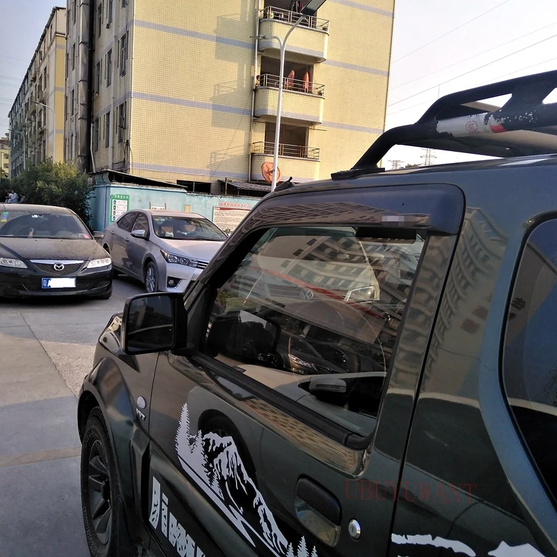 Подходит для SUZUKI Jimny 2012- 2 шт./компл. оконный козырек Vent Оттенки Защита от солнца дождь дефлектор гвардии авто аксессуары