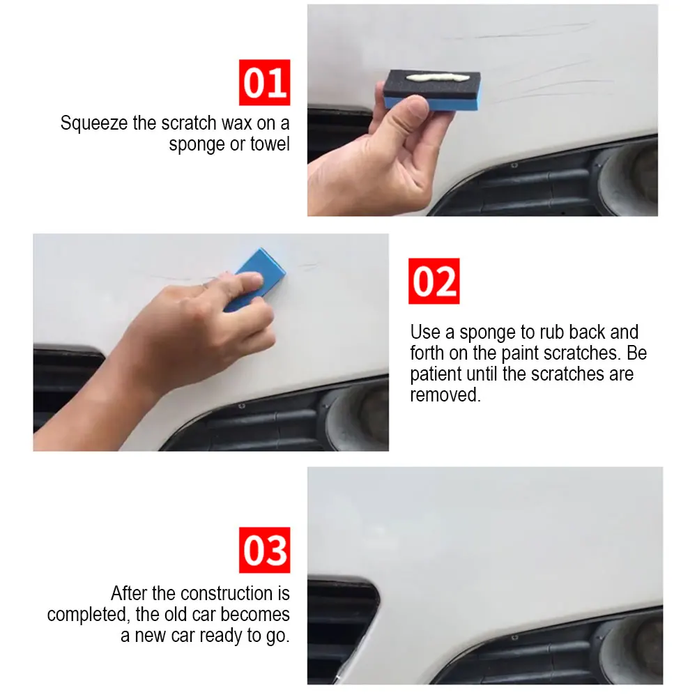  50ml Car Scratch Remover Car Scratch Remover Paste Body Compound Wax Scratch Remover for Cars Polis