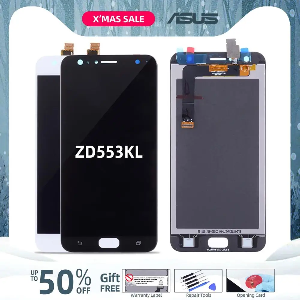 Дисплей для ASUS Zenfone 4 Selfie ZD553KL LCD в сборе с тачскрином 5.5'' черный
