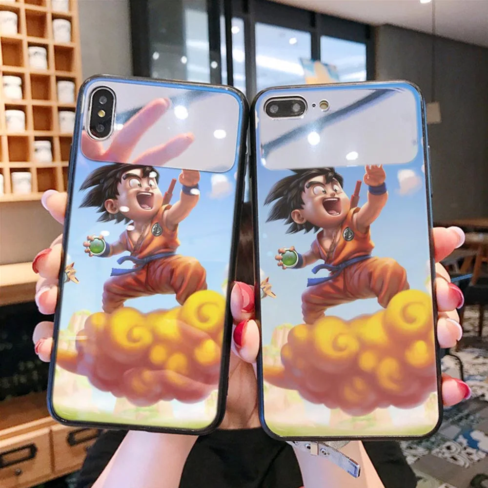 OUTMIX Dragon Ball Z Super DBZ Goku Модный чехол для iPhone 8 8plus XS max XR 7 plus 6 6s 6plus из закаленного