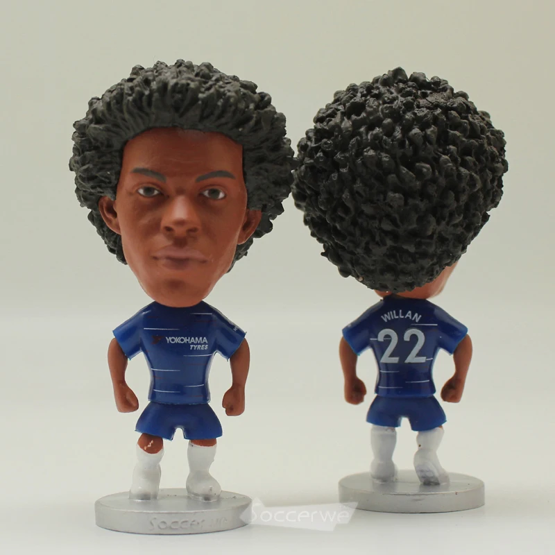 

Football star Soccer Football Player Star 22# WILLIAM (18/19) 2.5" Action Dolls Figurine
