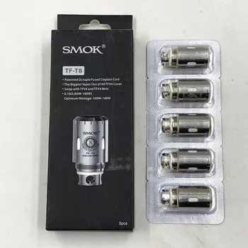 

5pcs TF-T8 0.16ohm Octuple Fused Clapton Core Fit TFV4 / TFV4 Mini Sub Ohm Atomizer Tank 60w - 180w