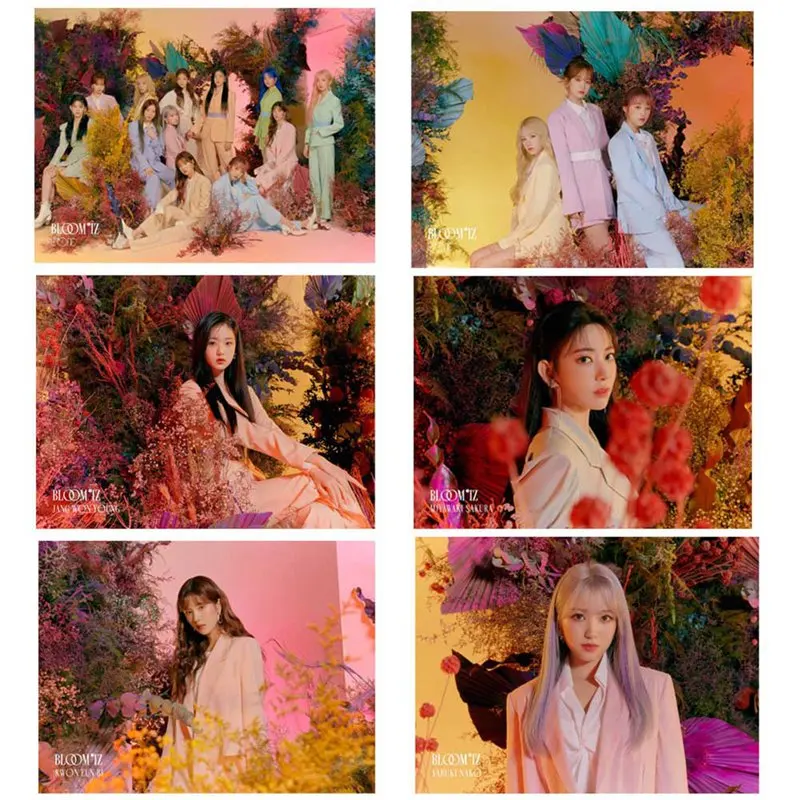 17 шт./компл. IZ* ONE IZONE мини альбом BLOOM* IZ COLORIZ LOMO набор карт фото карта ПВХ хрустальные наклейки для автобусных студенческих карт
