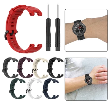 

Silicone Band Strap For Huami Amazfit T-Rex Replacement Strap For Xiaomi Amazfit T-REX Smart Watch Bracelet Soft Wrist Strap
