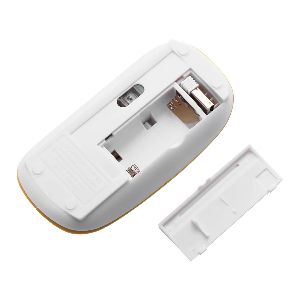 Ультратонкая Беспроводная оптическая USB мышь 2 4 ГГц бесшумная кнопка для ПК