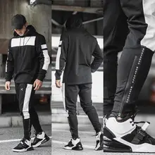 Мужские спортивные штаны для бега на молнии, спортивные штаны для бодибилдинга, спортивные штаны, тренировочные штаны для спортзала