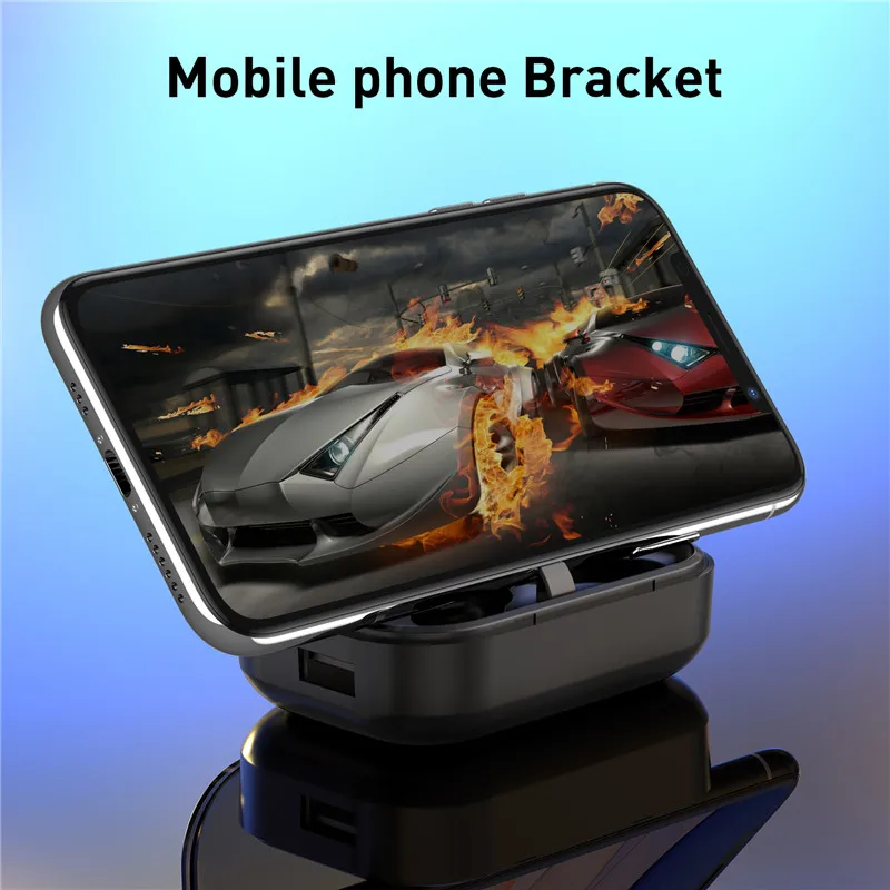 Earbud headset connection TWS Wireless Bluetooth earbuds Earphone Stereo Sports Waterproof Earphone Charging Box mobile power