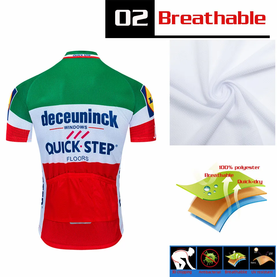 Велосипедный комплект из джерси 2021 Pro Team QUICK STEP велосипедная одежда для