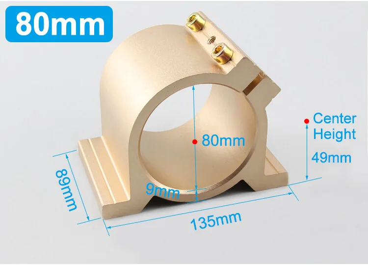 MSM шпиндель зажим Монтажный кронштейн 65 мм/шпиндель кронштейн крепление Держатель 80 мм для ЧПУ шпинделя МОТОР фрезерный гравер машина