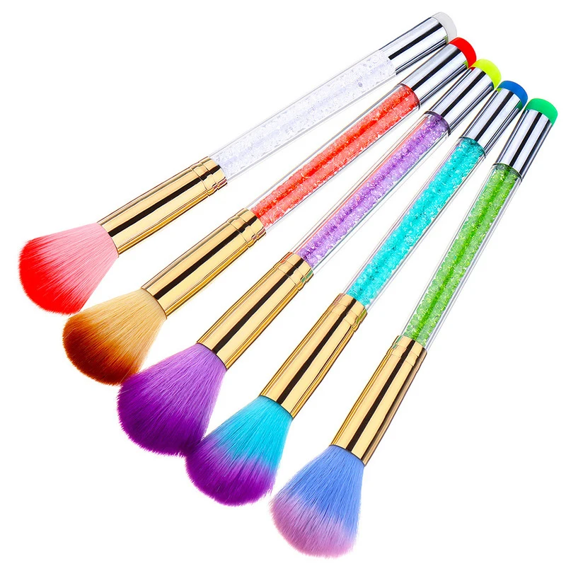 

1 Pc Soft Hair Nail Bursh Nail Art Cleaning Brush Acrylic Handle UV Gel Powder Dust Remover Brush Nail Art Tool Design