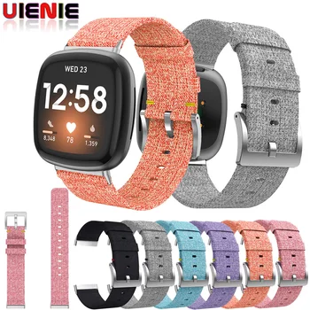 

Nylon Strap for Fitbit Versa 3 Band Canvas Woven Bracelet Wristband Replacement Women Men belt for Fitbit Versa 3 Accessories