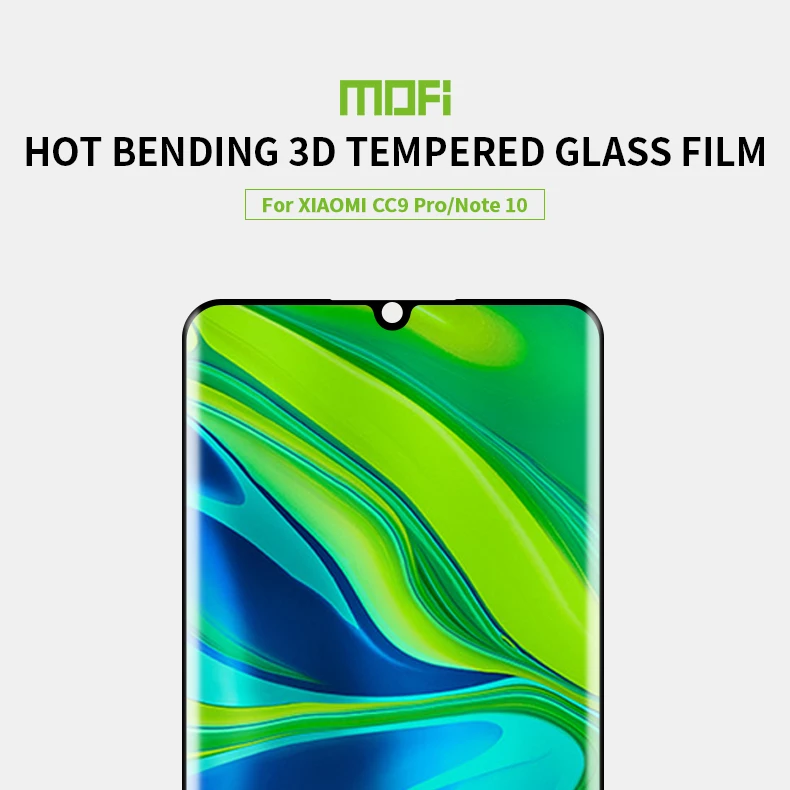 MOFi стекло для Xiao mi Note 10 9H 3D изогнутое закаленное стекло для Xiaomi mi Note 10 Защитная пленка для экрана для Xiaomi mi Note 10