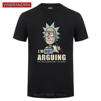 

Vintage Rick Cartoon T-shirts Rick Funny Quotes I'm not arguing I'm explaining why I'm right T shirt Retro Rick and Morty tshirt