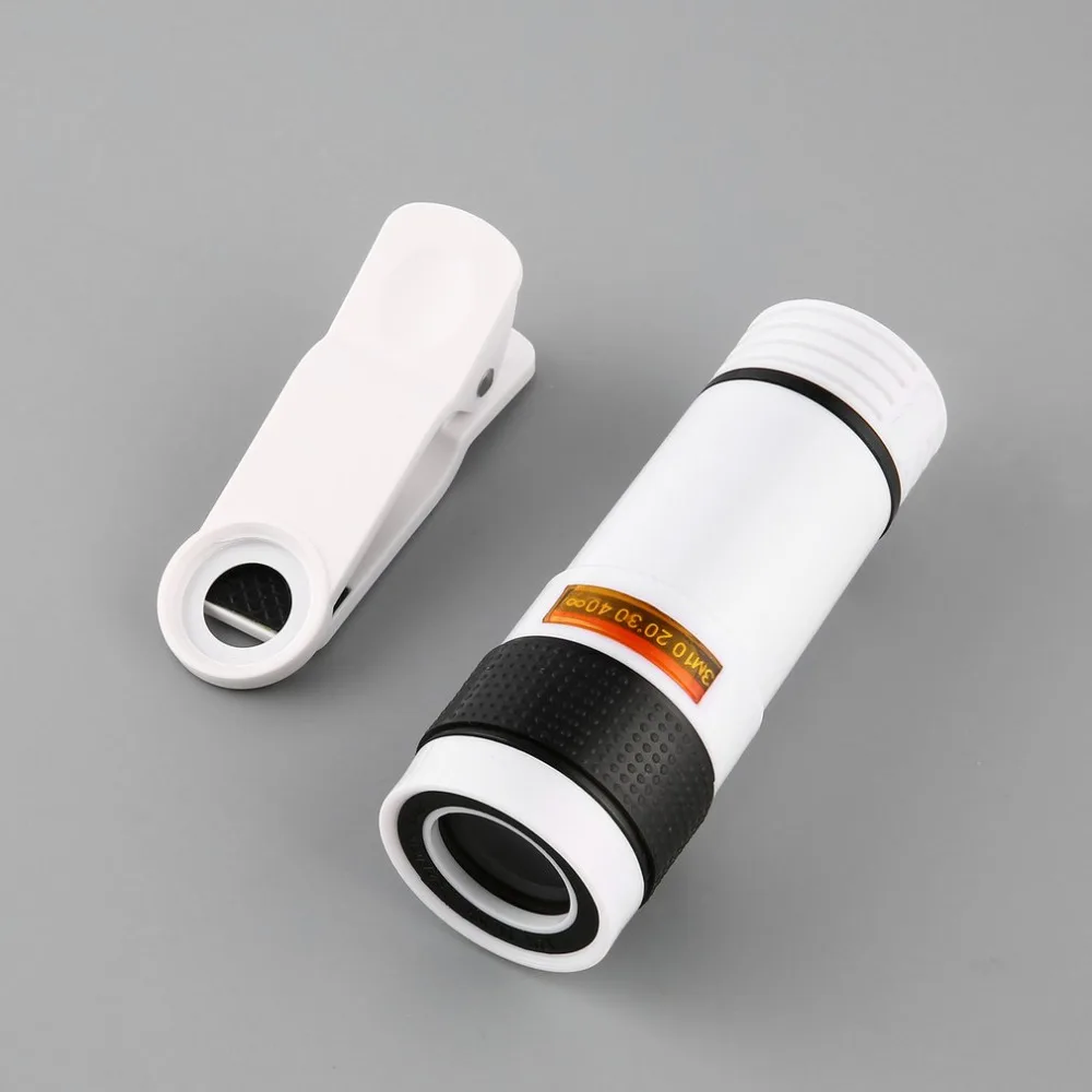 8x/12x мини с высоким увеличением Монокуляр телескоп с длинным фокусом объектив Универсальный для цифровой камеры мобильные телефоны дропшиппинг