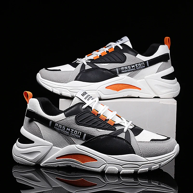 Новинка 2020 трендовые универсальные спортивные сетчатые Красные кроссовки в