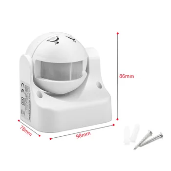 

180 Degree Sensor Switch Spherical Outdoor Rainproof Dustproof PIR Corridor Sensor Infrared Human Body Sensor Switch