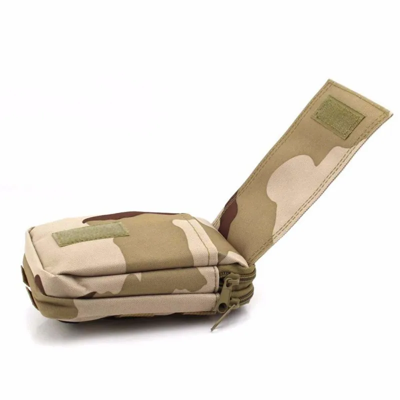 Outdoor Tactical Molle Pouch Belt Men Waist Pack Bag Small Pocket Military Zipper Bag Tactical Pockets Waist Pack Running Pouch