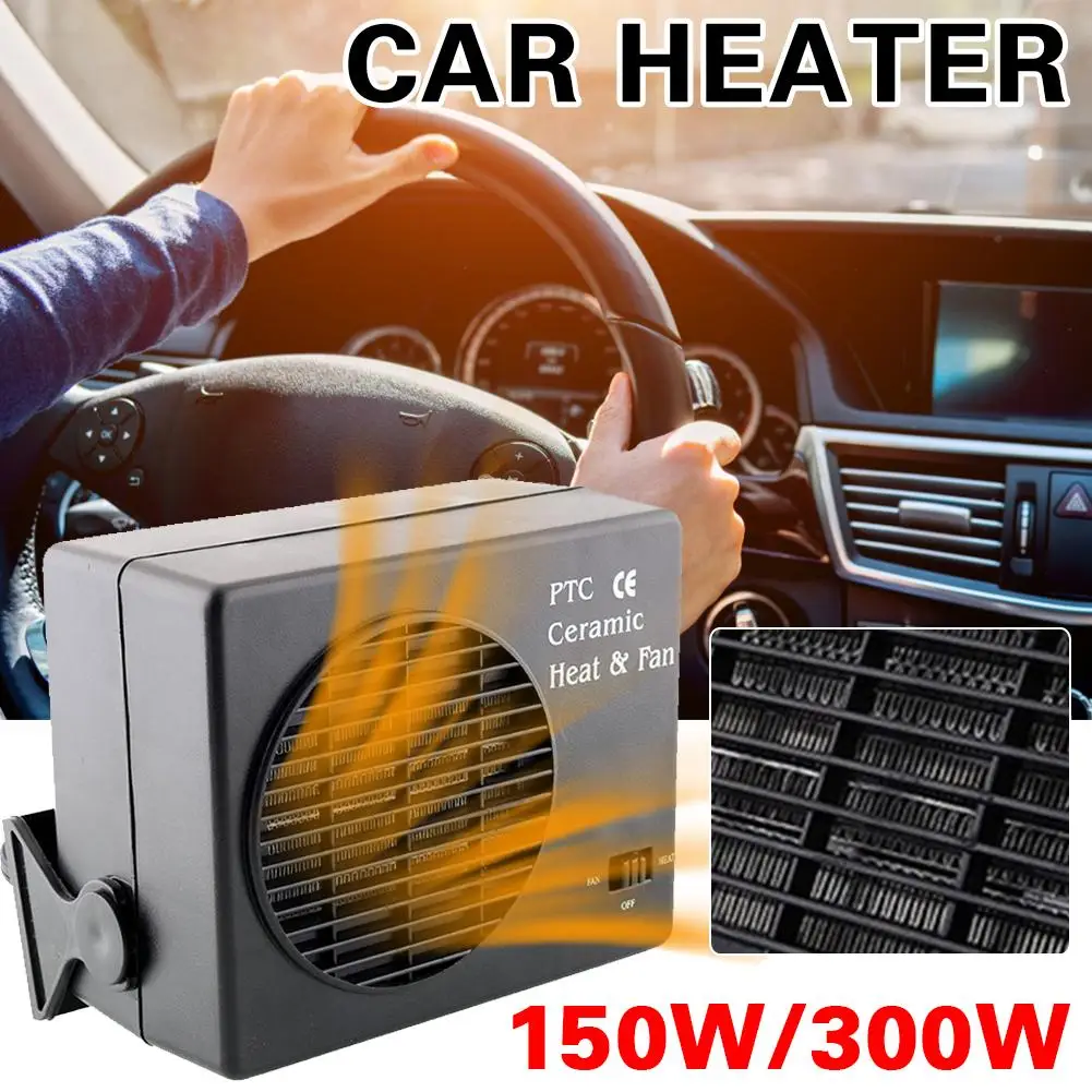 Керамика Авто Грузовик тепловентилятор Портативный стекол 12V автомобиль электрический обогрев теплые вентилятор 150W 300W