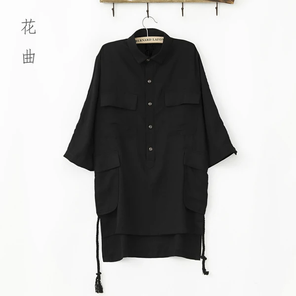 

S-6XL ! 2019 New Men's clothing GD Hair Stylist fashion Three Quarter Sleeve Shirt Plus size Singer costumes