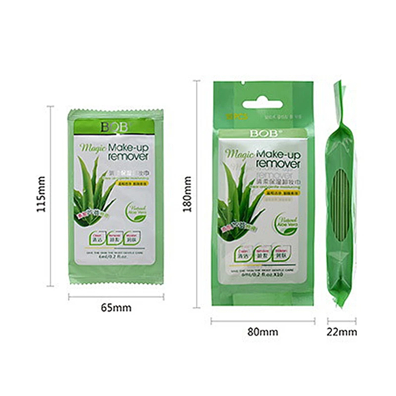 Pure Aloe Vera Extract Soft Long-lasting Moisturizing Makeup Removal Towel Removing Wipes