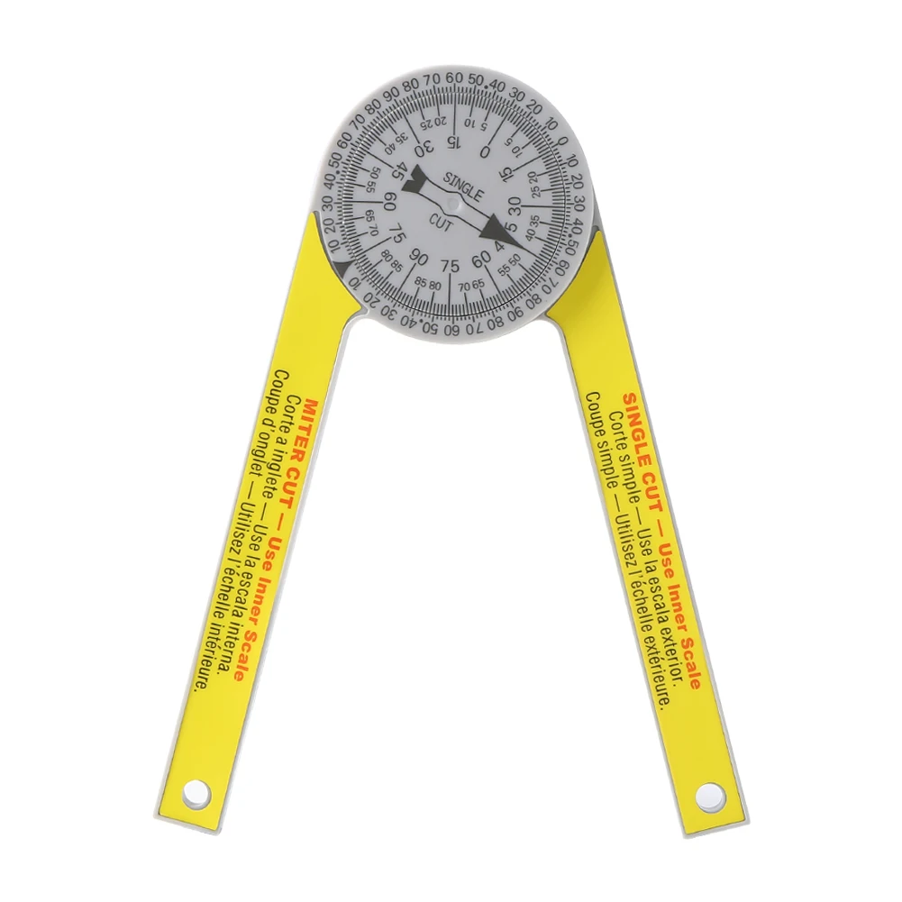 

1PC Miter Engraved Dial Scale Angle 3D Plastic Angle Ruler For Carpenters Plumbers And All Building Trades Ruler