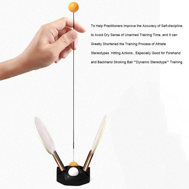 Super sell-Table Tennis Trainer Equipment Rebound Robot Tennis Rebound Trainer Fixed Shaft Rapid For Ping Pong Ball Training