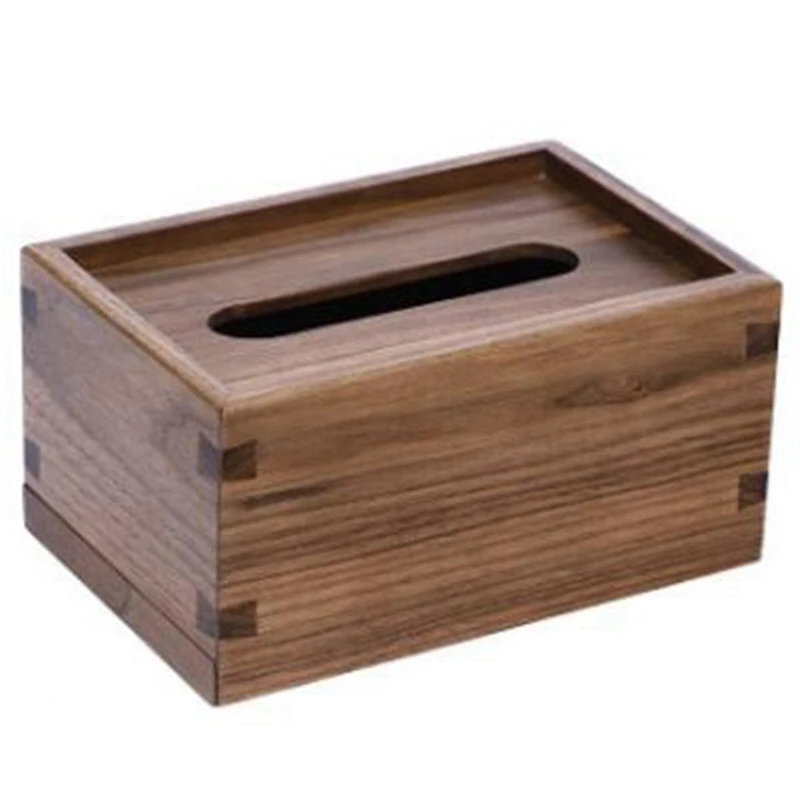 

Paper Tissue Case Toilet Paper Boxes Bathroom Car Room Baby Wipes Napkin Holder Natural Wood Towel Box Dispenser
