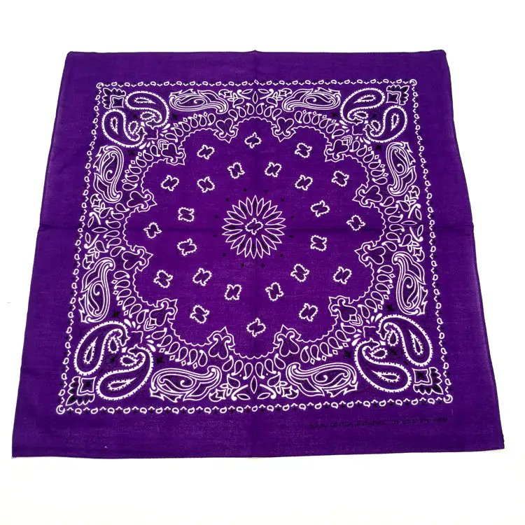 New Fashion Hip Hop 100% Cotton Bandana Square Scarf 55cm*55cm Black Red Paisley Headband Printed For Women/Men/Boys/Girls - Image 67