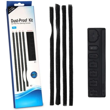 

HOT Ps4 Pro Dust Proof Prevent Cover Case Stopper Pack Dust Proof Kit for Sony Playstation 4 Pro Ps4 Pro Gaming Console Accessor