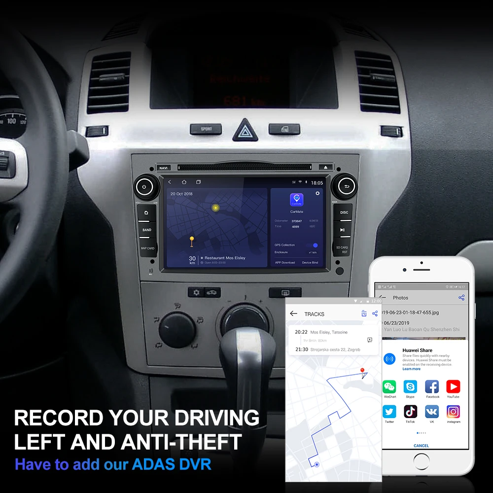 Excellent Isudar H53 4G Android 2 Din Auto Radio For OPEL/ASTRA/Zafira/Corsa Car Multimedia DVD Player GPS 8 Core RAM 4GB ROM 64GB USB DVR 5