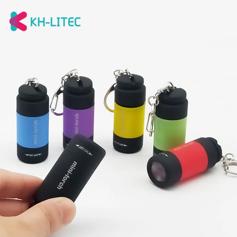 KHLITEC-LED-Mini-Torch-0.3W-25Lum-USB-Rechargeable-LED-Torch-Lamp-Keychain-mini-torch-bright-light-2018-led-flashlight