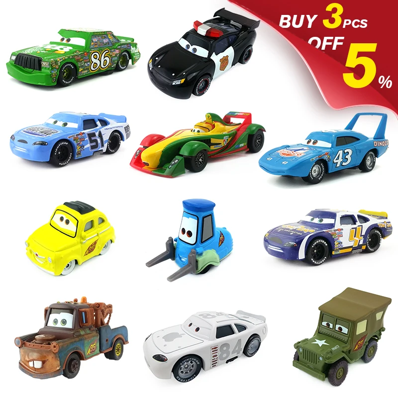 Disney Pixar Cars 3 Thunder Hollow 1:55 Diecast Model Metal Toy Car Gifts 