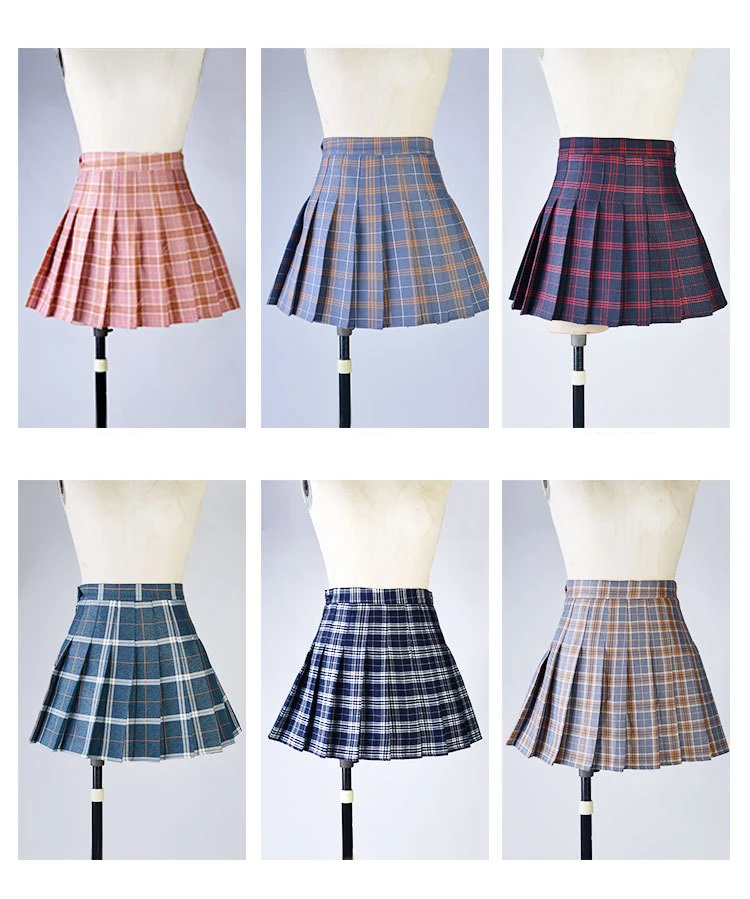 Harajuku Plaid Skirts Super Kawaii Collection - Image 5