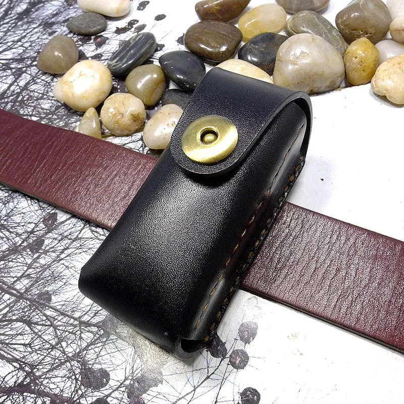 Blongk Genuine Leather Key Waist Bag Handmade House Key Holder Belt