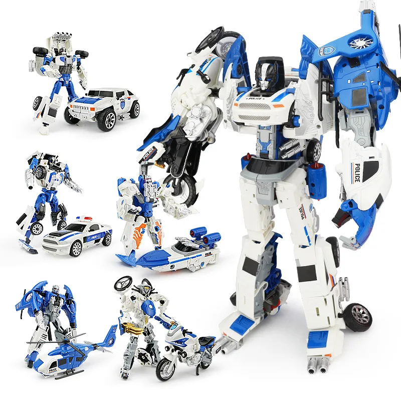 

New Products Boy Alloy Transformation Ares Jingang-Speedboat Transformer Toy Car Robot Models a Generation of Fat