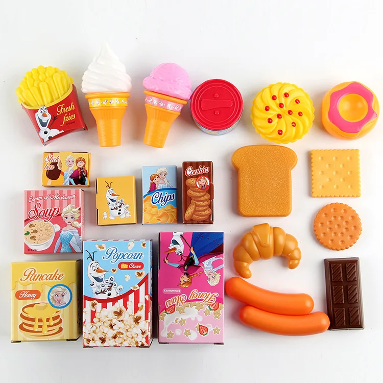 Model Play House Cartoon Educational Toy Boxed Pink Piggy Supermarket Cash Register Hand Push Shopping Cart Set