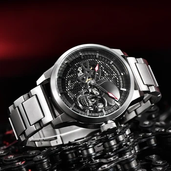 

PAGANI DESIGN Men's Watches Luxury Mechanical Watch For Men Stainless steel Automatic Watch Men Skeleton Tourbillon Clock Man