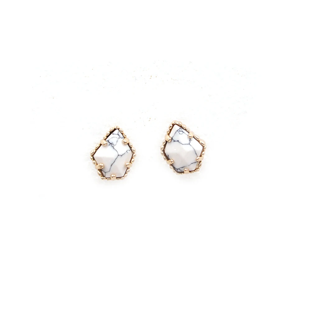 White marble Earrings
