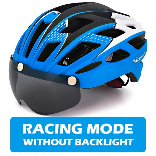Blue helmet Victgoal велосипедный шлем для мужчин поляризованные очки MTB велосипедные шлемы сверхлегкие дорожные горные велосипедные очки шлем дропшиппинг - Цвет: Blue helmet