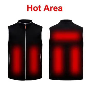 

2020 Outdoor Men Electric Heated Vest USB Heating Vest Winter Thermal Polyester Camping Hiking Warm Hunting Jacket