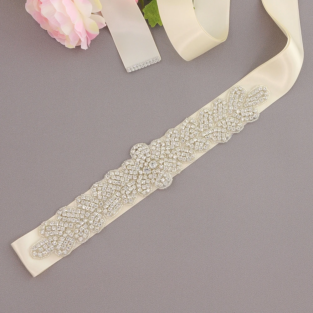 ivory S160 свадебные пояса - Цвет: ivory