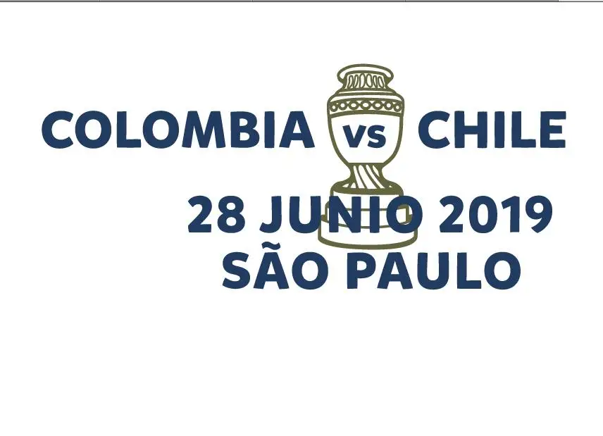 COPA Америка BRASIL Final MATCH Подробная информация патч матч Дата Бразилия Аргентина Перу Uruguay Chile Colom-bia Match Подробная информация патч - Цвет: Colom-biaVsChile