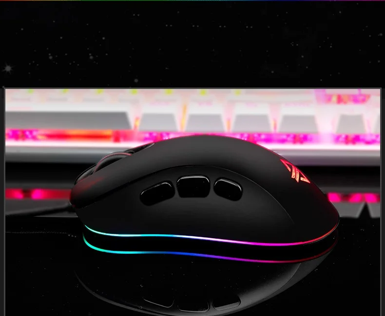 4000 dpi Ajazz AJ118 Pro эргономичная RGB подсветка USB Проводная ...